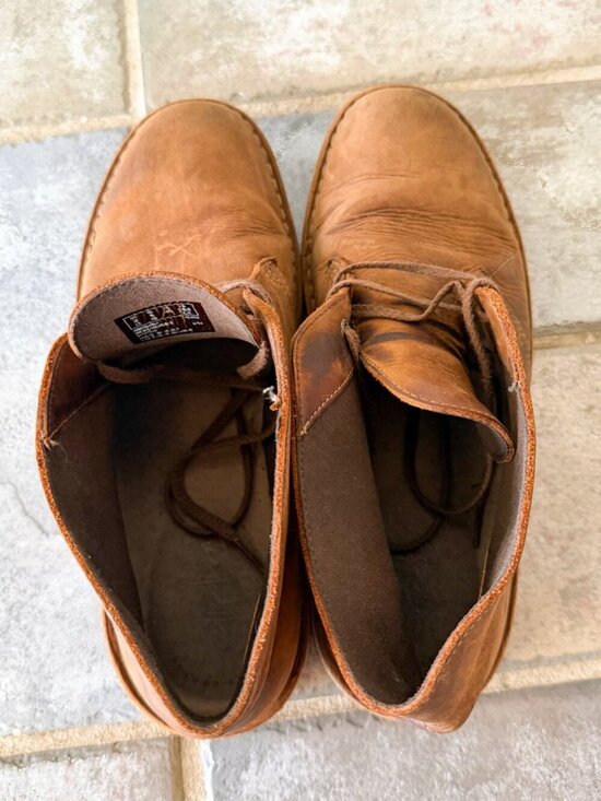Clarks Desert Trek Chukka Boots Brown Leather Lace Up Men’s Size 9 main image 5